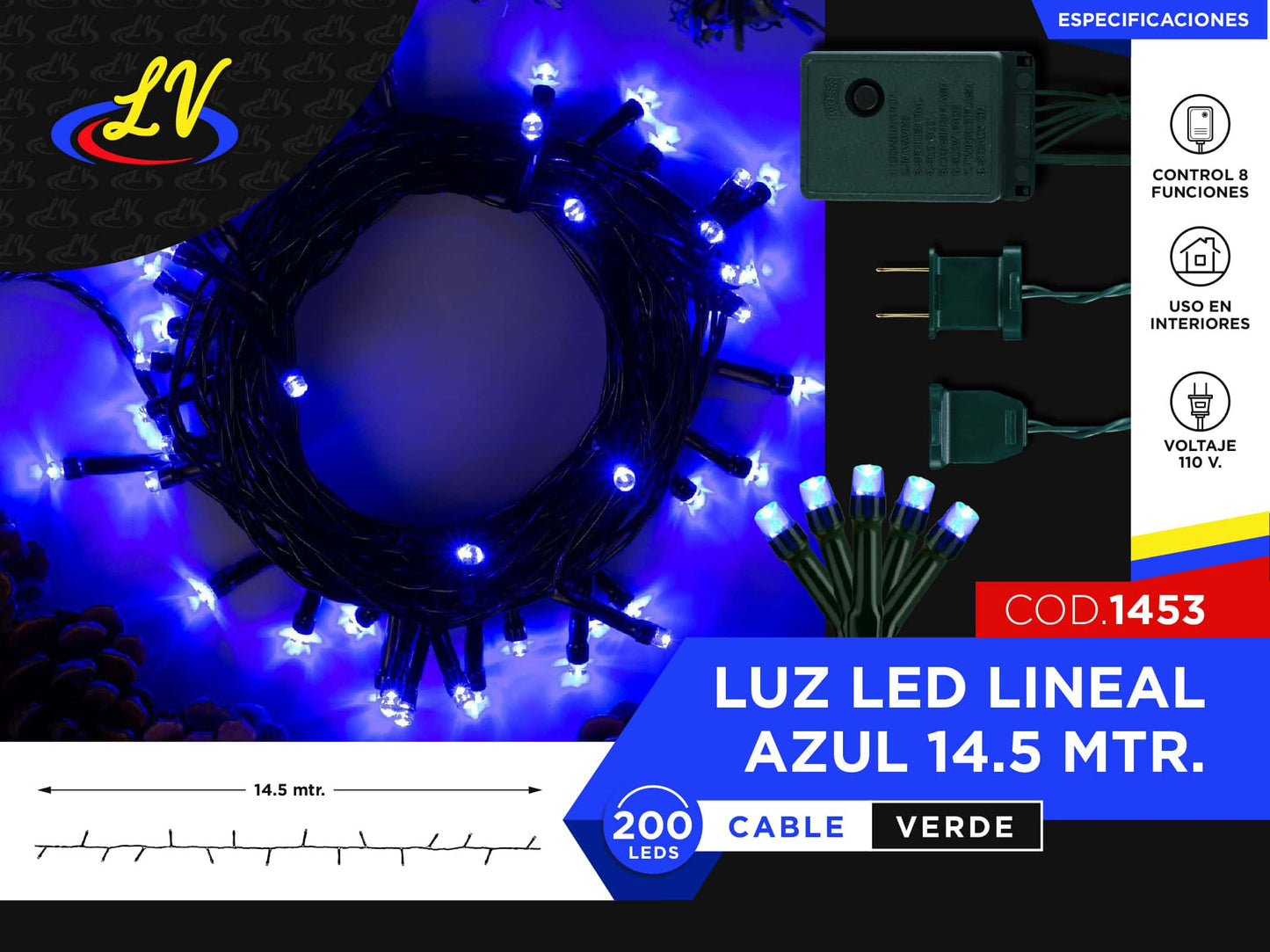 LINEAL – AZUL – 14.5 MTS