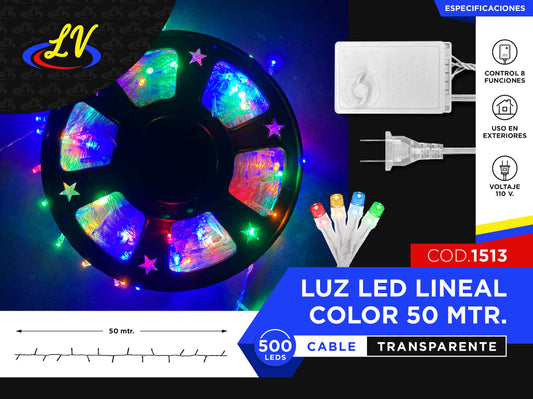 LINEAL TIPO UL – MULTICOLOR – 50 MTS
